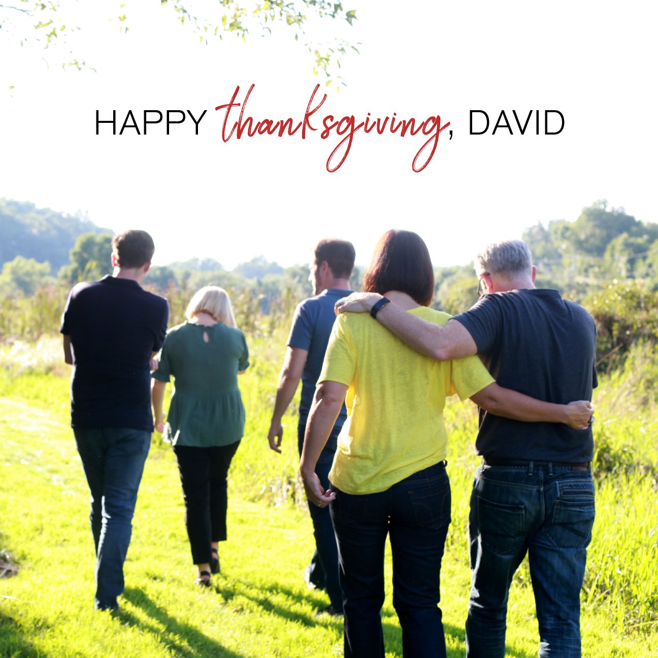Happy Thanksgiving, David
